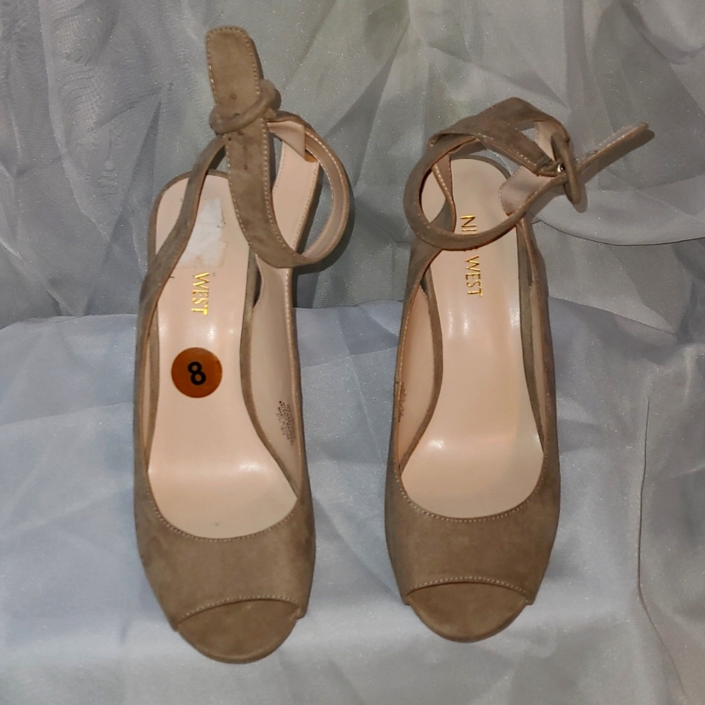NINE WEST WEDGE STRAP AROUND THE ANKEL, GU - Picture 1 of 4